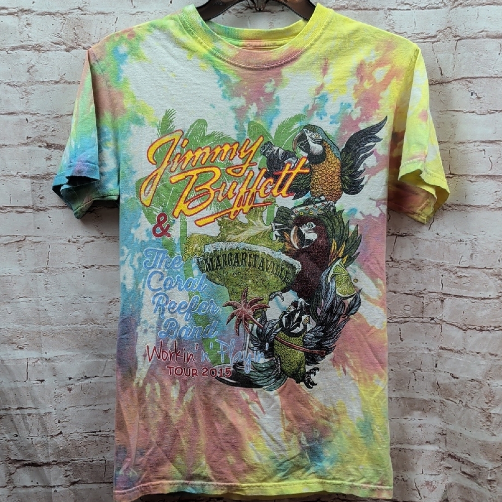 Tie-Dye Jimmy Buffett Tour T-Shirt Medium